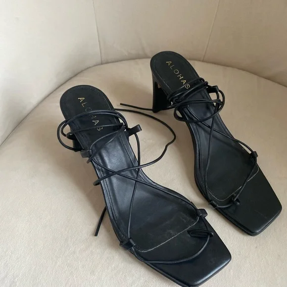 ALOHAS | Shoes | Alohas Bellini Ankle Strap Black Heels  display picture 1